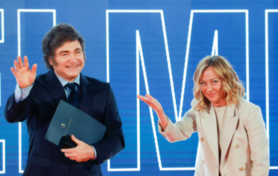 Milei aterrizó en Roma: visita al “León XVI” y pacto político con Meloni