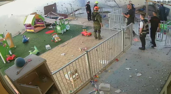 un misil iraní destruyó parte de un jardín de infantes en Israel