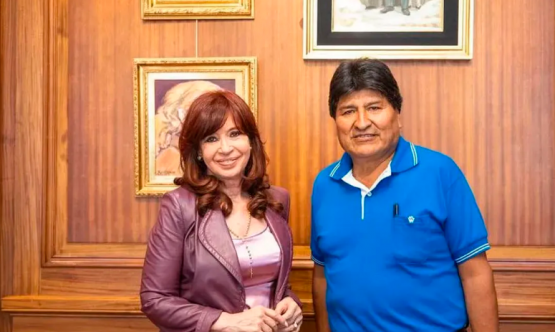 Evo Morales respaldó a Cristina y denunció persecución judicial
