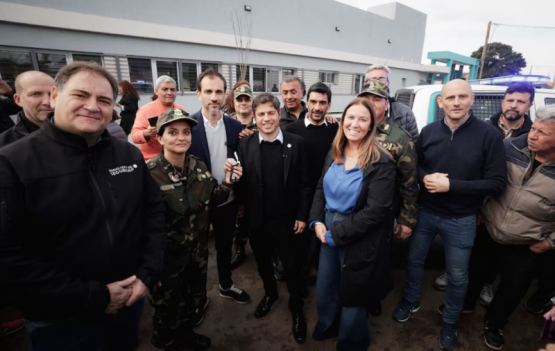 Kicillof, en modo campaña: obras, peronismo y palos a Milei