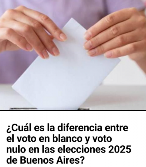 En Buenos Aires no habrá voto nulo: solo blanco, impugnado o válido